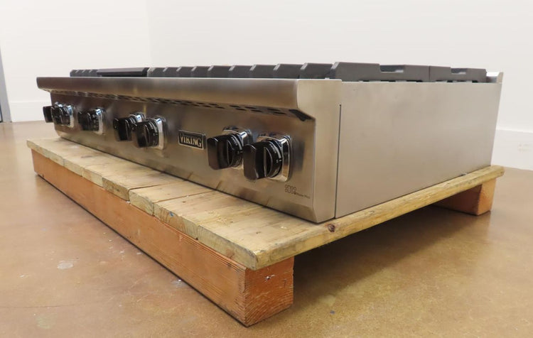 Viking 5 Series VRT5486GSS 48" TruPower Plus + Griddle Gas Rangetop 2024 Model - Alabama Appliance
