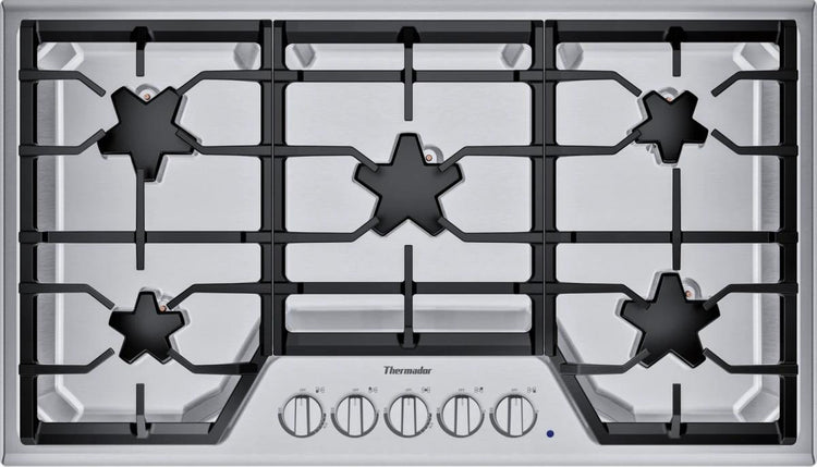 Thermador Masterpiece Series 36" Stainless 5 Sealed Burner Cooktop SGSX365TS - Alabama Appliance