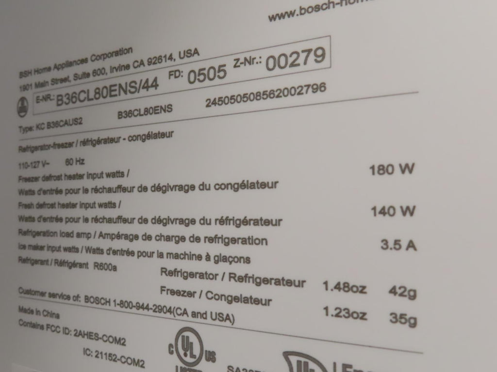 Bosch 800 Series B36CL80ENS 36" Counter Depth French Door Refrigerator S.Steel - Alabama Appliance