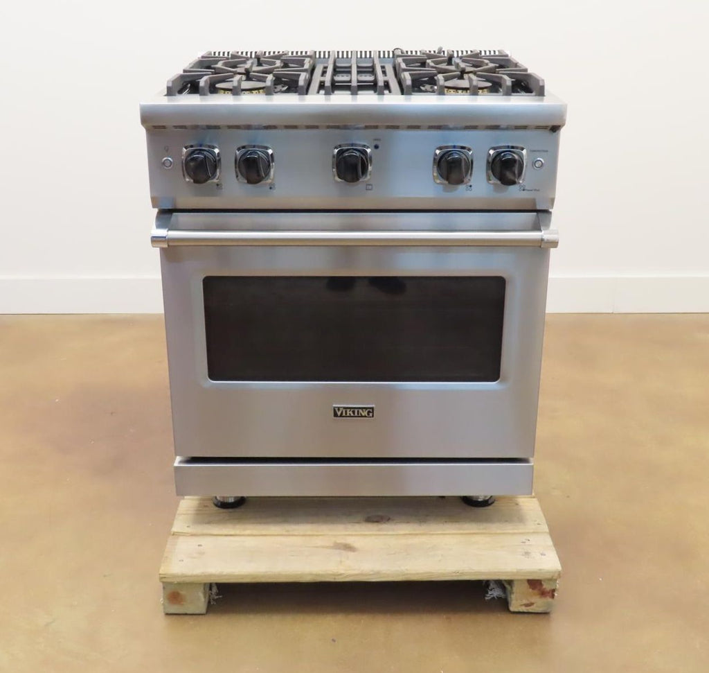 Viking Professional 5 Series 30" 4 Burners Gas Range VGR5304BSS 2025 Model - Alabama Appliance