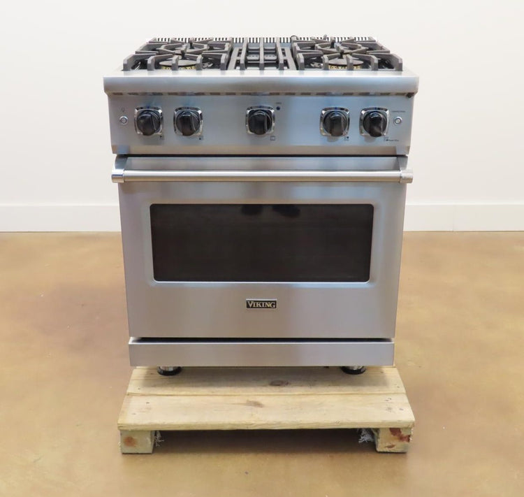 Viking Professional 5 Series 30" 4 Burners Gas Range VGR5304BSS 2025 Model - Alabama Appliance