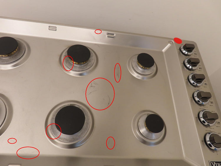 Viking 5 Series VGSU53616BSSLP 36" Professional 6 Burners Gas Cooktop 2025 Model - Alabama Appliance