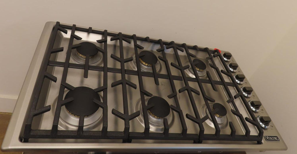Viking 5 Series VGSU53616BSSLP 36" Professional 6 Burners Gas Cooktop 2025 Model - Alabama Appliance