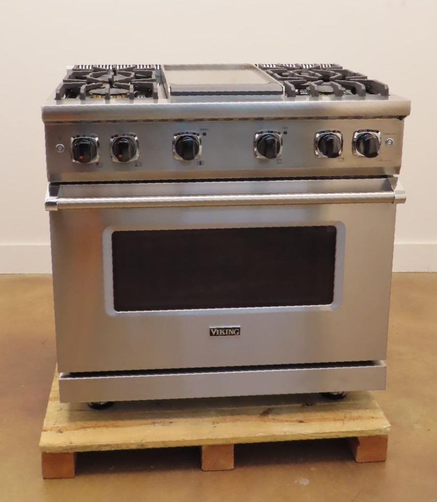 Viking 5 Series VGR5364GSS 36" Freestanding Professional Gas Range 2025 Model - Alabama Appliance