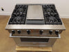 Viking 5 Series VGR5364GSS 36" Freestanding Professional Gas Range 2025 Model - Alabama Appliance