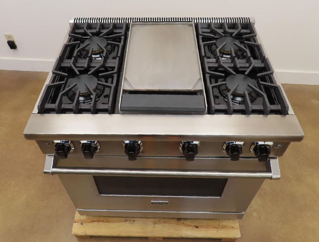 Viking 5 Series VGR5364GSS 36" Freestanding Professional Gas Range 2025 Model - Alabama Appliance