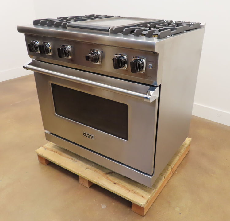 Viking 5 Series VGR5364GSS 36" Freestanding Professional Gas Range 2025 Model - Alabama Appliance