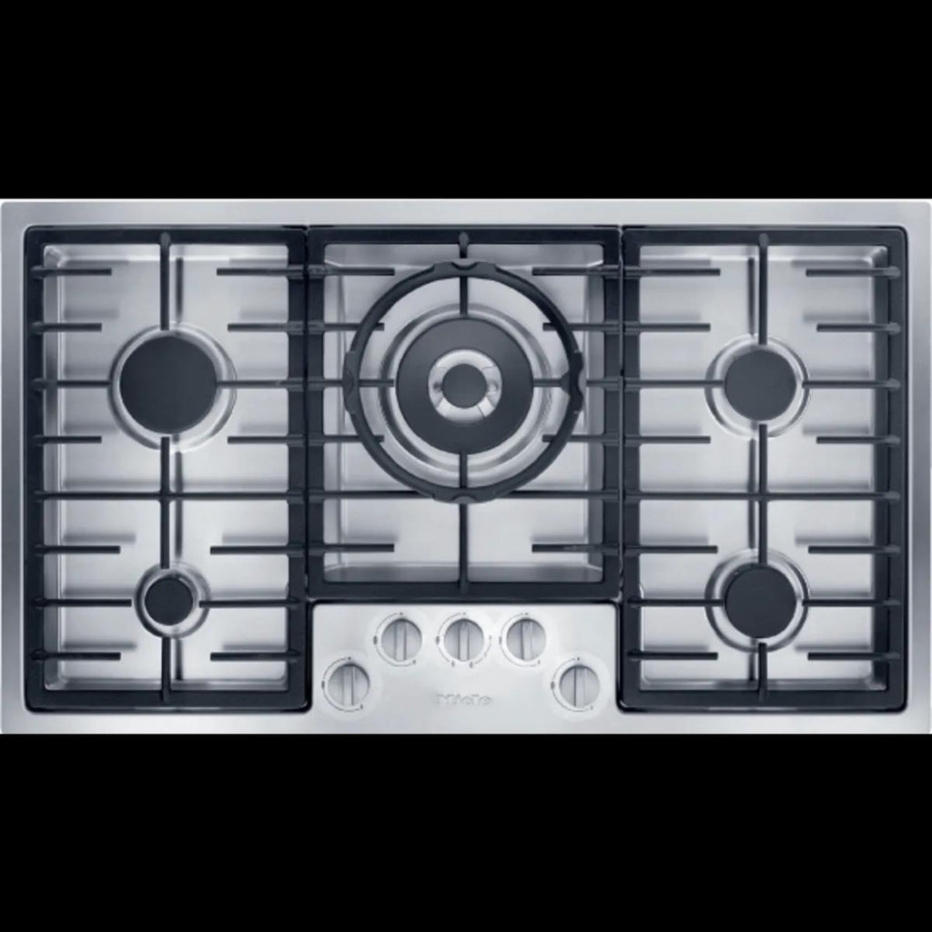 NIB Miele KM2355G 36" Natural Gas Cooktop with 5 Sealed Burners Dual Wok - Alabama Appliance