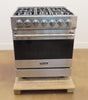 Viking 3 Series RVDR33025BSSLP 30" 5 Sealed Burners Freestanding Dual Fuel Range - Alabama Appliance