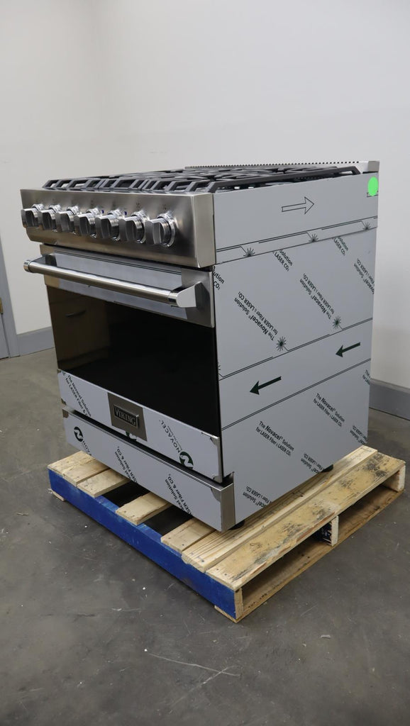 Viking 3 Series 2024 30" 5 Burner SS Freestanding Dual Fuel Range RVDR33025BSS