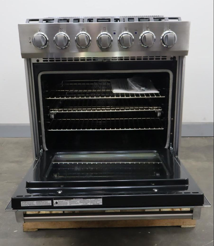 Viking 3 Series 2025 30" 5 Burner SS Freestanding Dual Fuel Range RVDR33025BSS