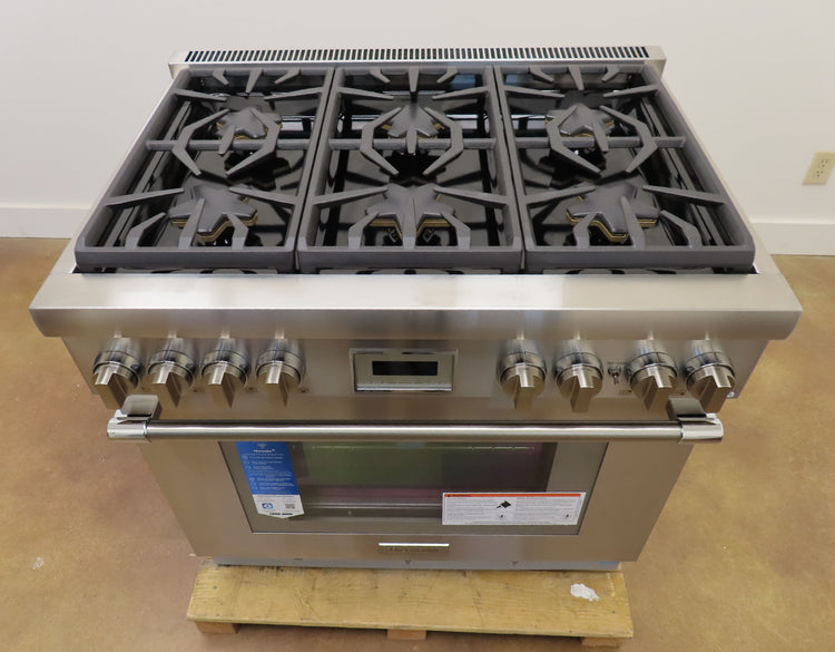 Thermador Pro Harmony Professional Series PRG366WH 36" ProStyle NaturalGas Range - Alabama Appliance