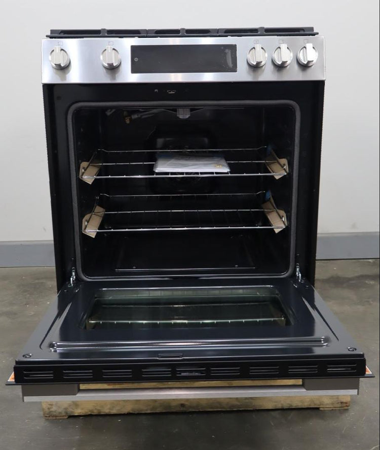 Bosch 100 Series 30" Slide-In Gas Range 5 Sealed Burners 5.8 ft. Cap. HGF1050MUC (PRICE) - Alabama Appliance