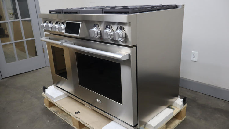 Signature Kitchen Suite 48" Double Oven Dual Fuel Convection Range SKSDR480GS - Alabama Appliance