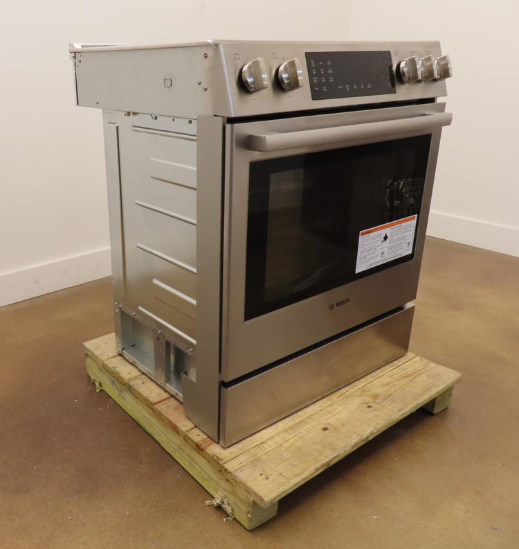 Bosch 800 Series HDI8056U 30" Slide-In Dual Fuel Stainless Steel Range - Alabama Appliance
