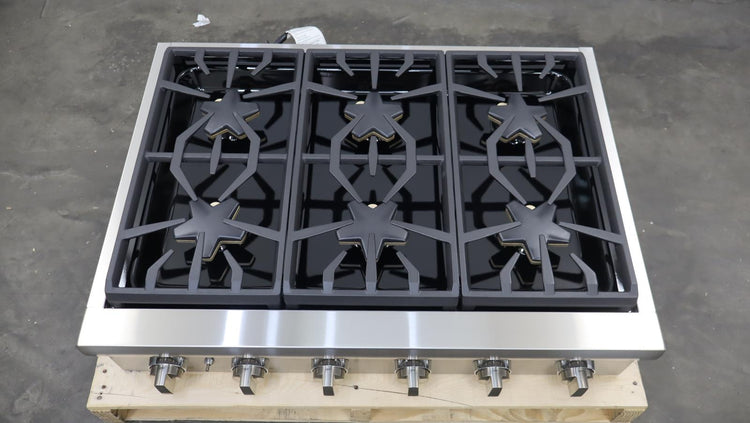 Thermador 36" 6 Sealed Burner Professional Series Stainless Gas Rangetop PCG366W