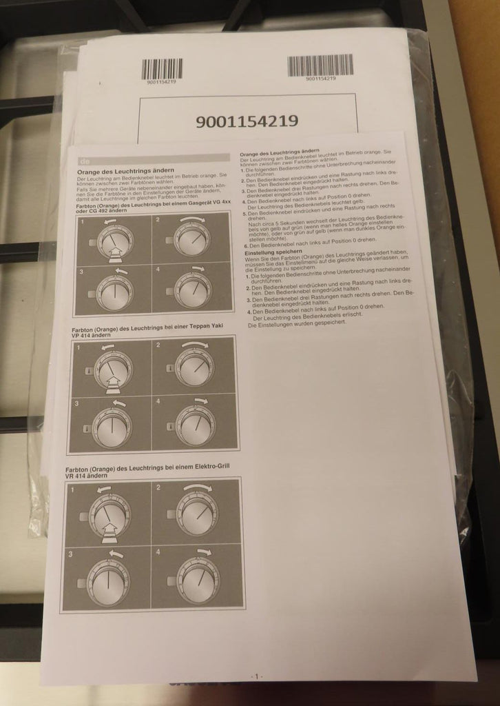 Gaggenau Vario 400 Series VG425211CA 15" Automatic Fast Ignition Gas Cooktop Pic