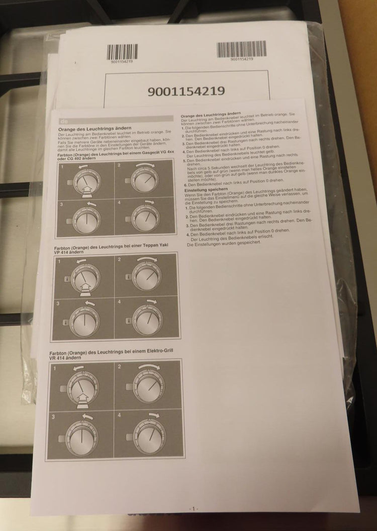 Gaggenau Vario 400 Series VG425211CA 15" Automatic Fast Ignition Gas Cooktop Pic