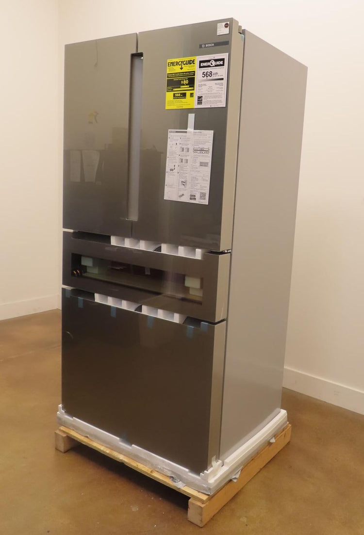 Bosch 800 Series B36CL81ENG 36" Freestanding French Door Smart Refrigerator Pics
