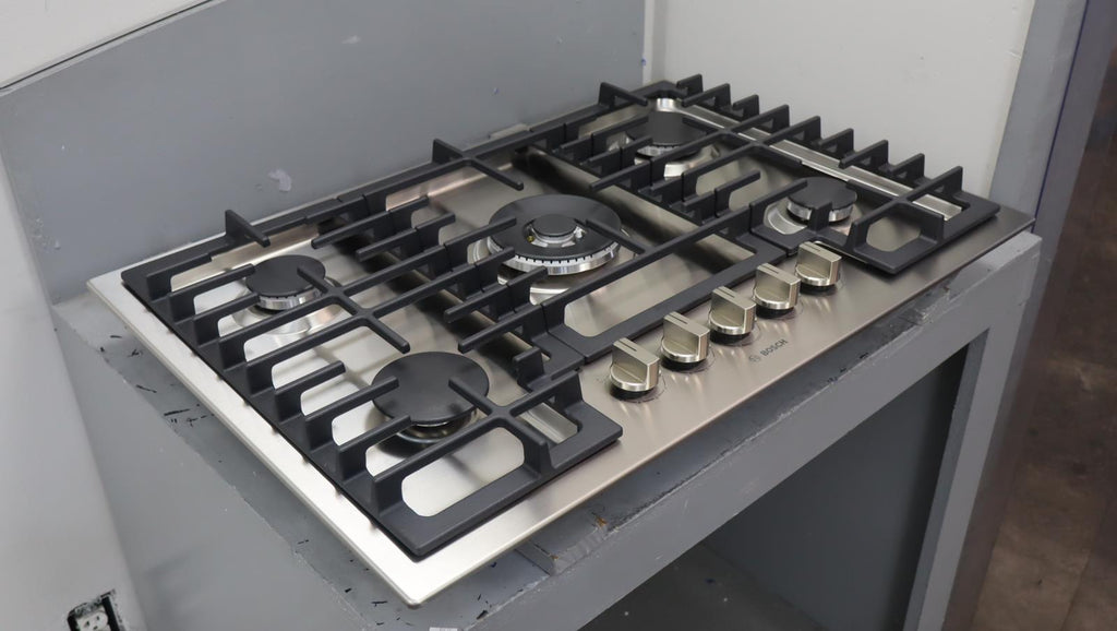Bosch 30" 5 Sealed Burners Dual-Ring Power 800 Series Gas Cooktop NGM8058UC - Alabama Appliance