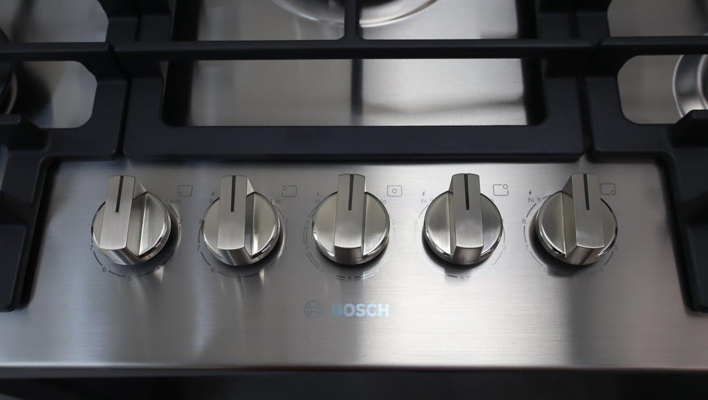 Bosch 30" 5 Sealed Burners Dual-Ring Power 800 Series Gas Cooktop NGM8058UC - Alabama Appliance