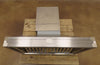 La Cornue CornuFe 90 H9IN 36 Inch Wall Mount Ducted Stainless Steel Hood