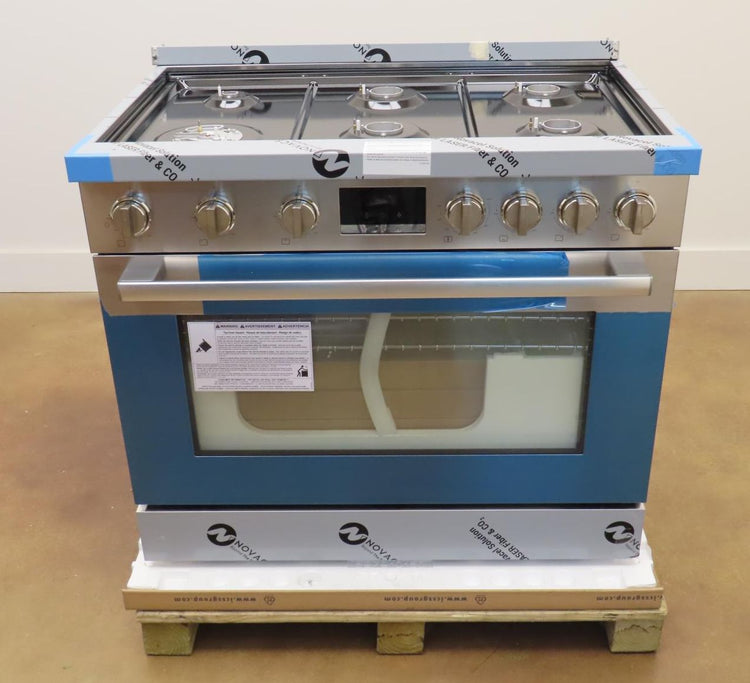 Bosch 800 Series HGS8655UC 36" Stainless Gas Range with 6 Sealed Burners