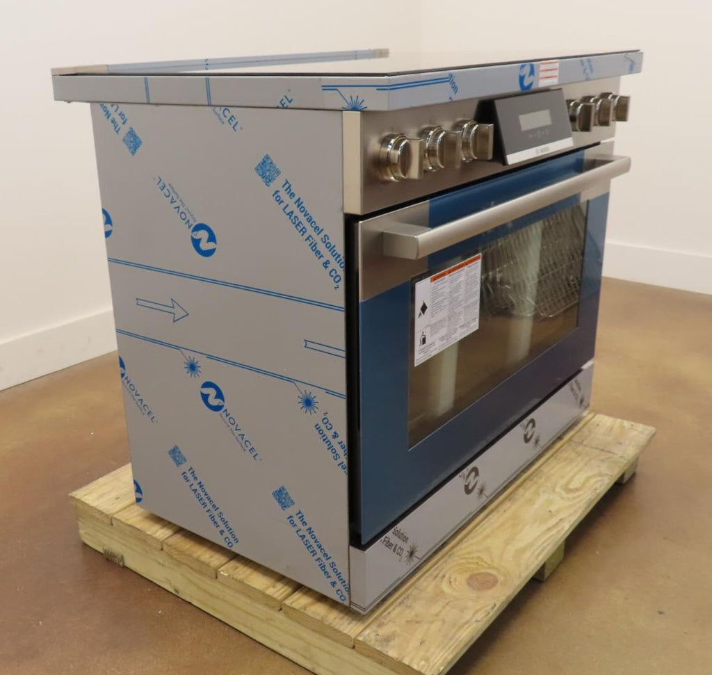 Bosch 800 Series HIS8655U 36" Slide-In Induction Stainless S Range Full Warranty