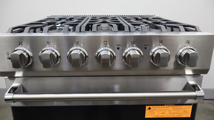 Viking 3 Series 30" 5 Sealed Burners Freestanding Dual Fuel Range RVDR33025BSSLP