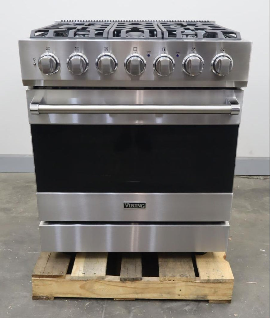 Viking 3 Series '24 30" 5 Sealed Burners Freestanding Gas Range RVGR33025BSS
