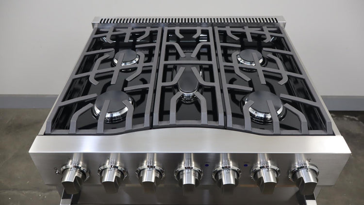 Viking 3 Series 30" 5 Sealed Burners Freestanding Dual Fuel Range RVDR33025BSSLP