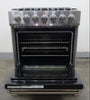 Viking 3 Series 30" 5 Sealed Burners Freestanding Dual Fuel Range RVDR33025BSSLP