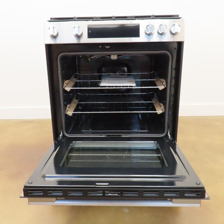 Bosch 100 Series HGF1050MUC 30 Inch Slide-In Stainless Steel Gas Range