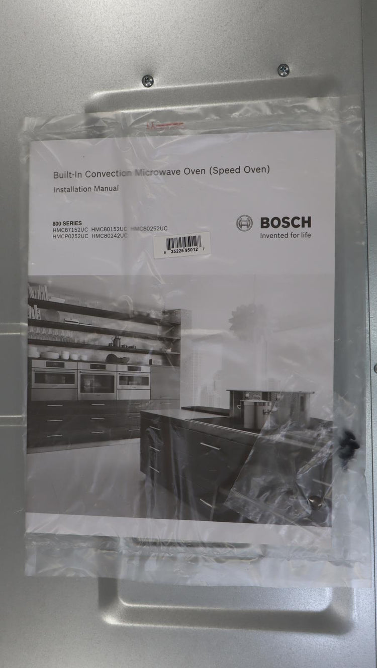 Bosch 30" 1.6 cu.ft Electric Combination 800 Series Single Wall Oven HMC80242UC