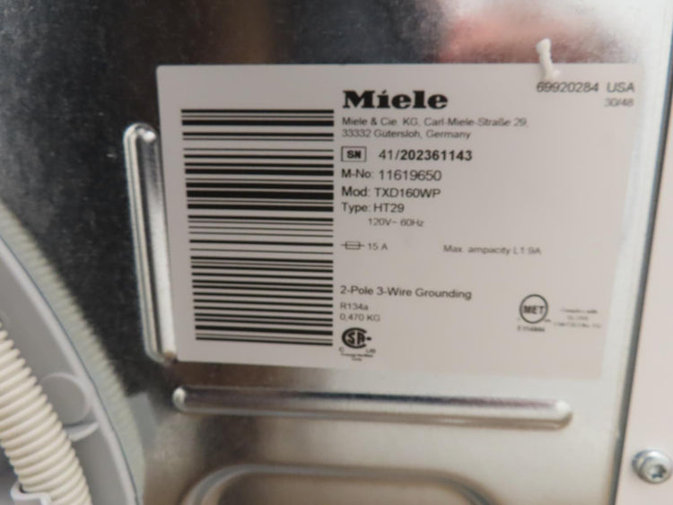 Miele 24" White Front Load Washer and Dryer Set WWD160 / TXD160WP IMAGES