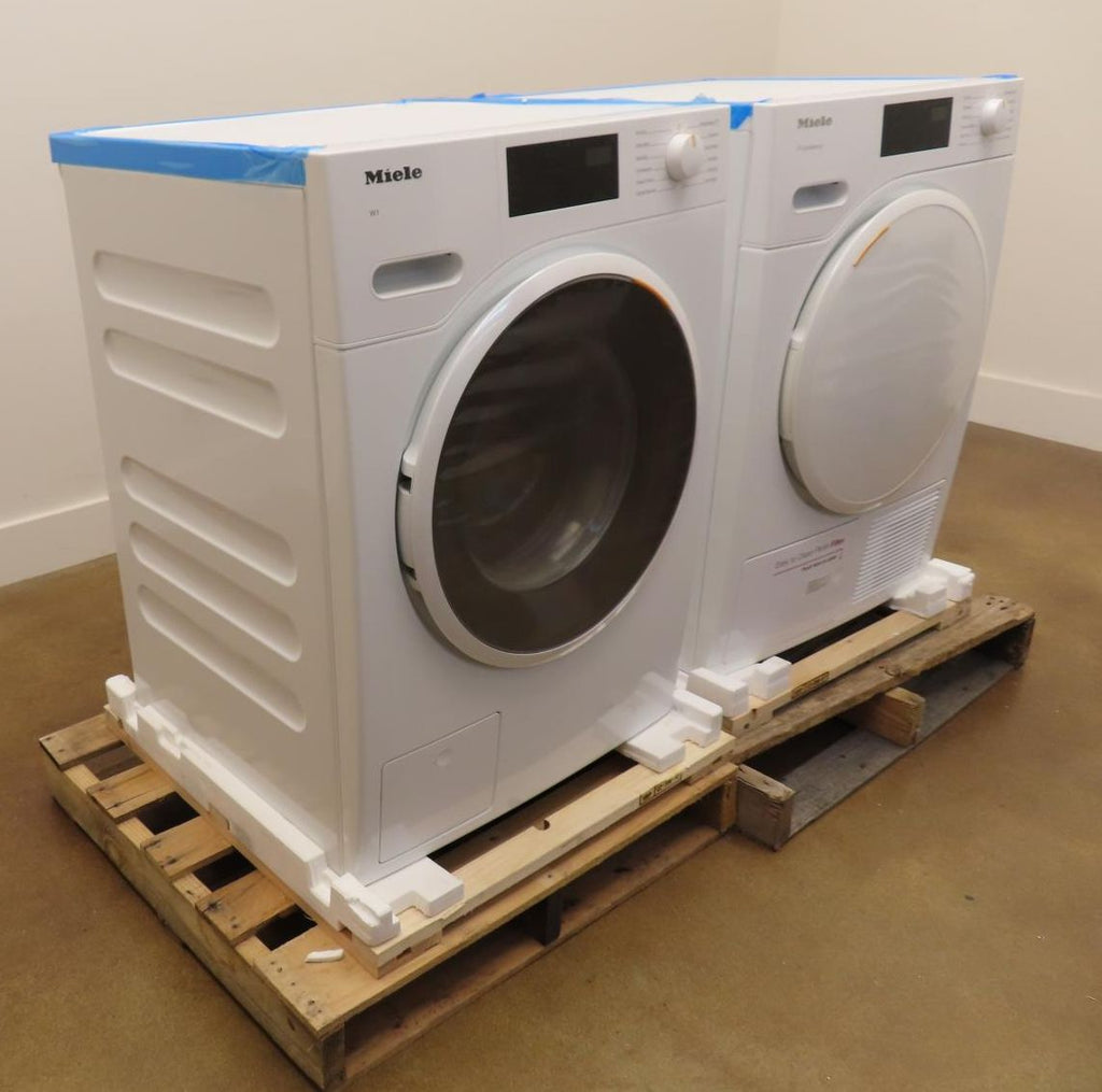 Miele 24" White Front Load Washer and Dryer Set WWD160 / TXD160WP IMAGES