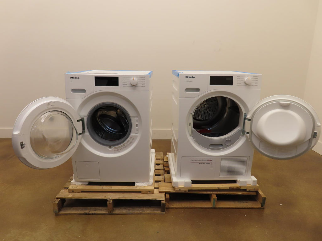 Miele 24" White Front Load Washer & Dryer Set WWD160 / TXD160WP See Pictures