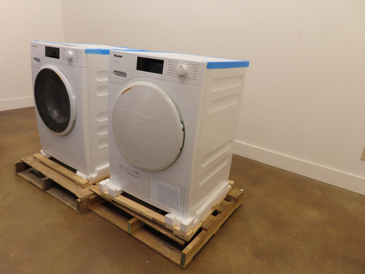 Miele 24" White Front Load Washer & Dryer Set WWD160 / TXD160WP See Pictures