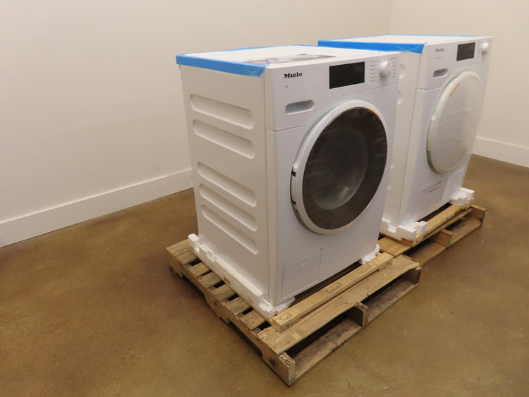 Miele 24" White Front Load Washer & Dryer Set WWD160 / TXD160WP See Pictures