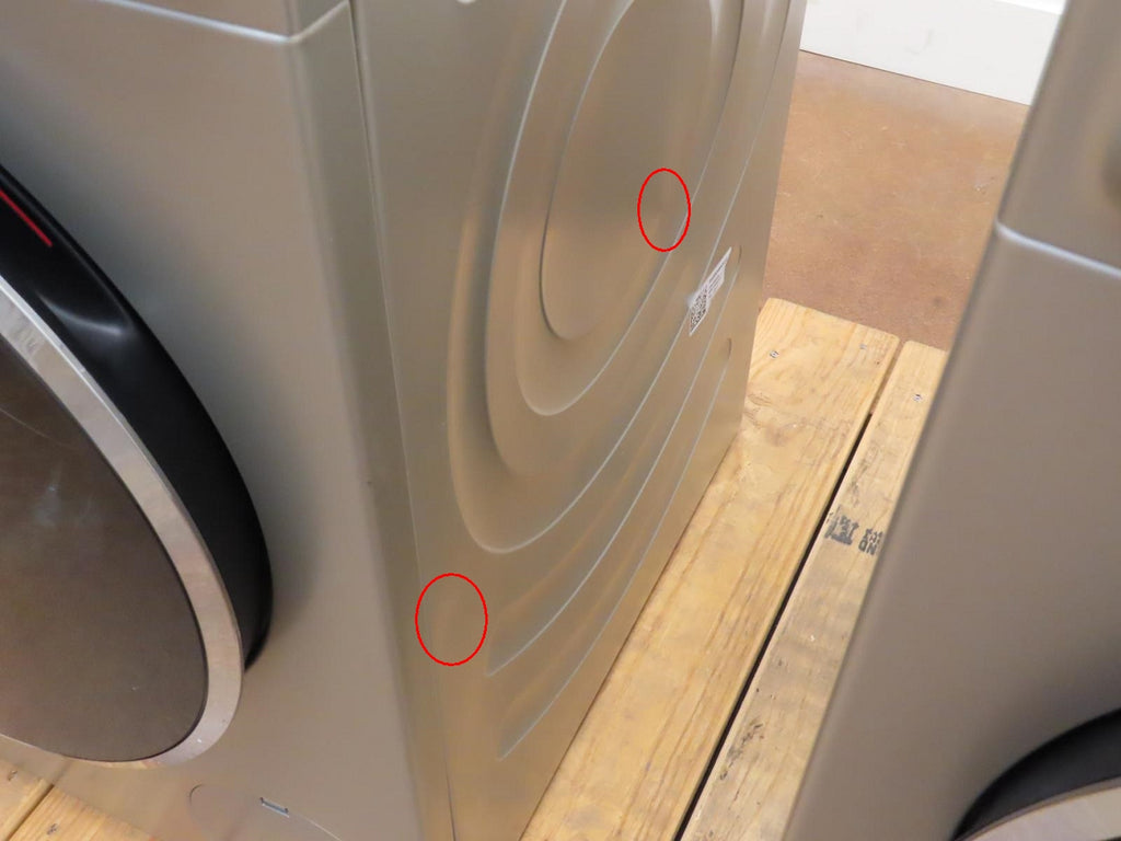 Bosch 800 Series WGB246AXUC / WQB245AXUC Front 24" Grey Load Washer Dryer Set