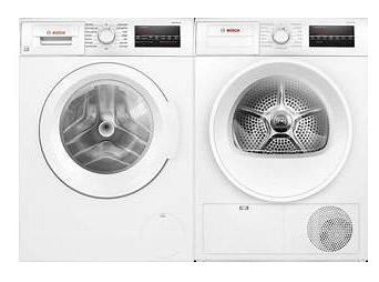Bosch 300 Series WGA12400UC / WPA12100UC Front Load Washer & Ventless Dryer set