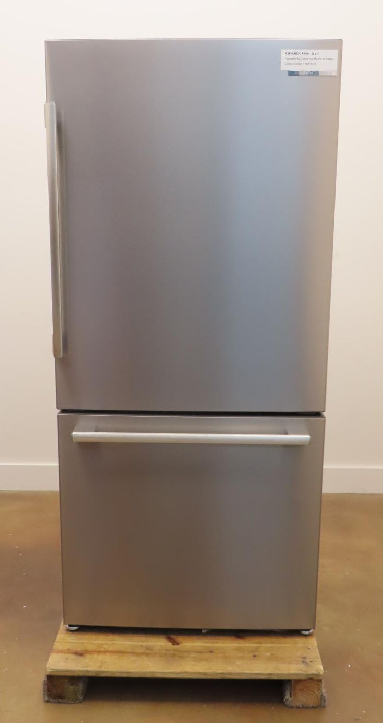 Bosch 100 Series B33CM10SNS 33" Freestanding Bottom Freezer Refrigerator