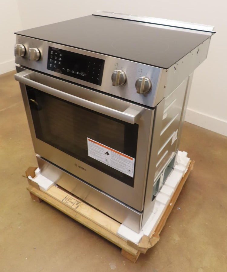 Bosch 800 Series HEI8056U 30" Warming Zone Slide-In Electric Range Images