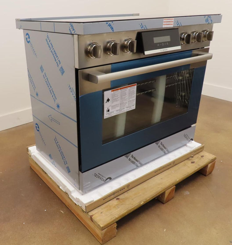 Bosch 800 Series HIS8655U 36" Slide-In Induction Stainless S Range Full Warranty