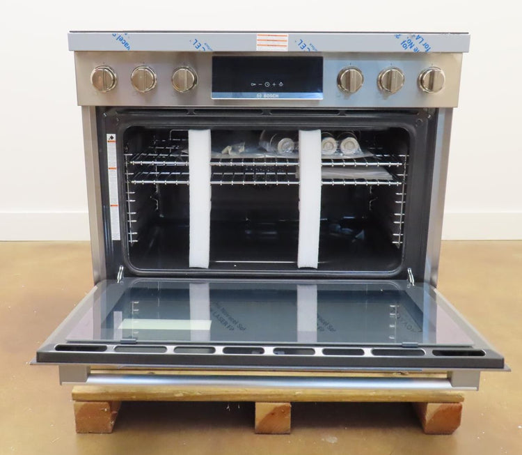 Bosch 800 Series HIS8655U 36" Slide-In Induction Stainless S Range Full Warranty