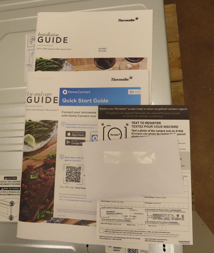 Thermador Masterpiece Professional Series MD30BS 30" BuiltIn Smart Microwave Pic