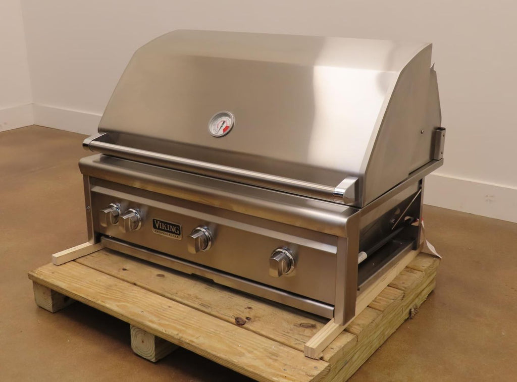 Viking 5 Series VQGI5361NSS 36 Inch Built In Natural Gas Stainless Steel Grill