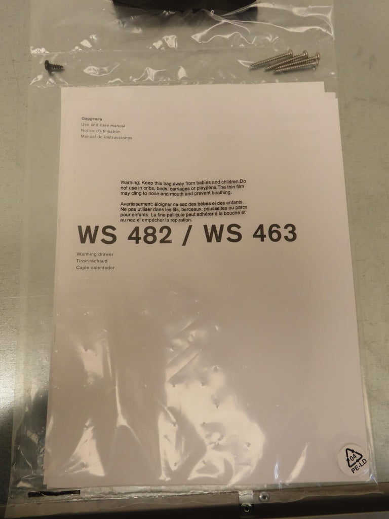 Gaggenau 400 Series WS463710 24" 1.0 cu. ft. Capacity Warming Drawer Pics