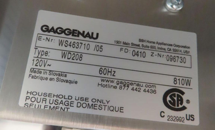 Gaggenau 400 Series WS463710 24" 1.0 cu. ft. Capacity Warming Drawer Pics