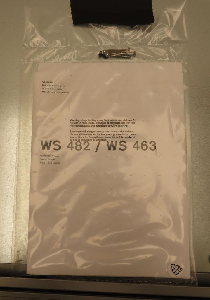 Gaggenau 400 Series WS463710 24" Warming Drawer With 2Year Manufacturer Warranty